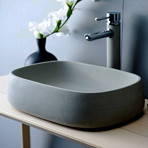 solid limestone modern bathroom basin