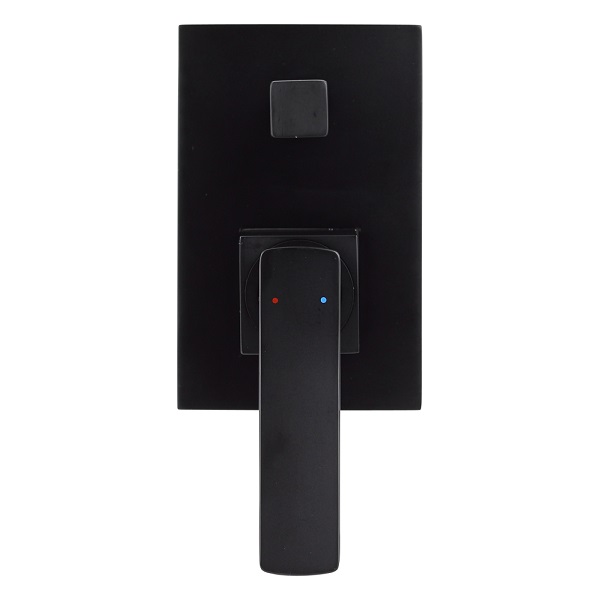 matte black wall mixer Aguzzo cortina wall mount mixer with converter matte black