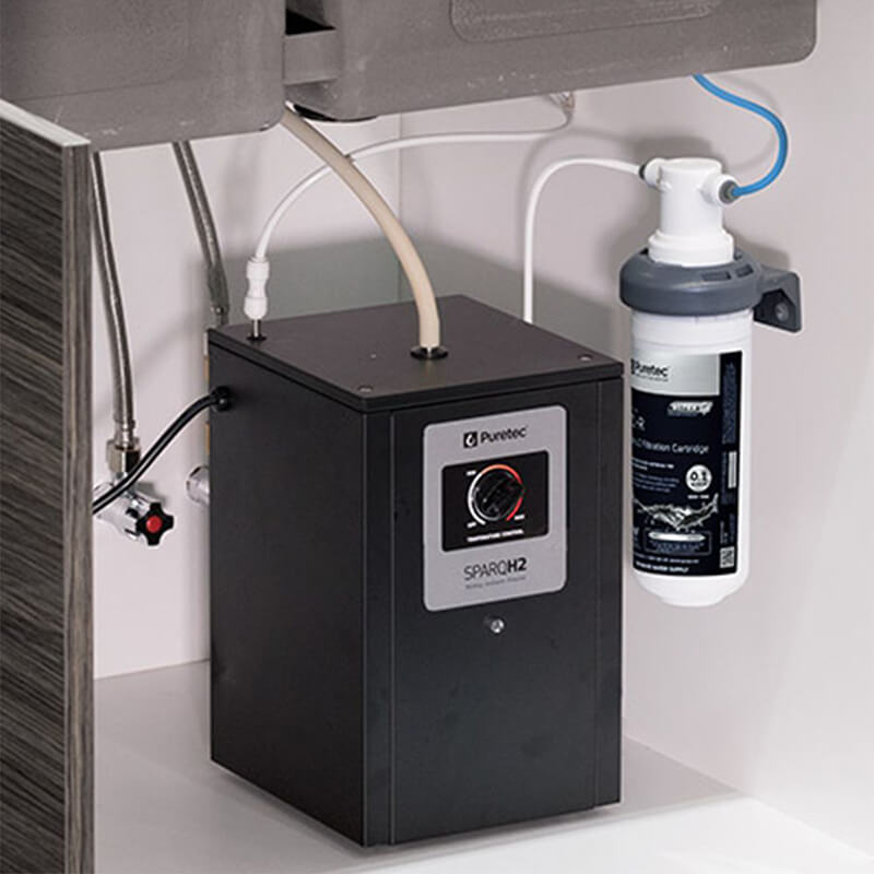 SPARQ H2 - Instant Hot and Ambient Water Filter System hot filtered water, ambient water, water purifier