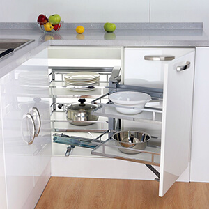 kitchen corner pull out storage