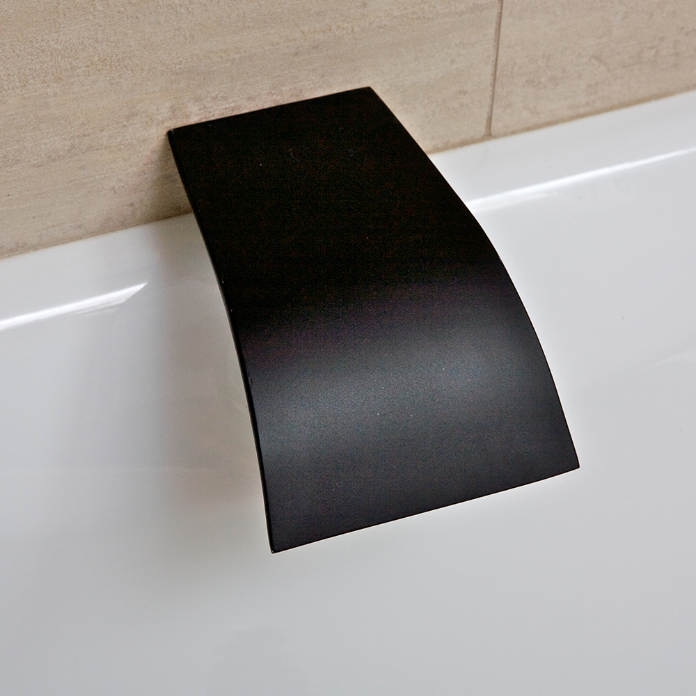 terrus waterfall spout how to clean black matte faucet