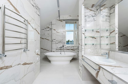 Polished Chrome Heated Towel Rail