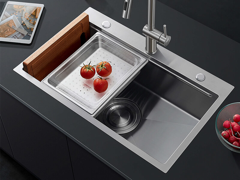 higold piniz kitchen sink with slide lip
